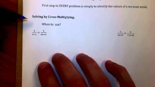 Lesson 10.8 Video 1 - Rational Equations and Extraneous Solutions