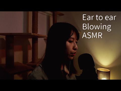 【ASMR】(低光)吹氣助眠👂😴｜ASMR Ear to Ear Blowing/low-light(No talking)