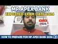 MP APEX BANK EXPECTED EXAM DATE 2026 | MP COOPERATIVE BANK KI TYARI KAISE KAREN 2026 | MP APEX 2026