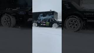 Ken Blocks Hoonicorn Plays In Snow