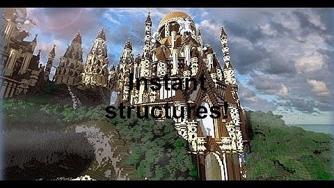 Minecraft Instant structures in ONE COMMAND! 1.8