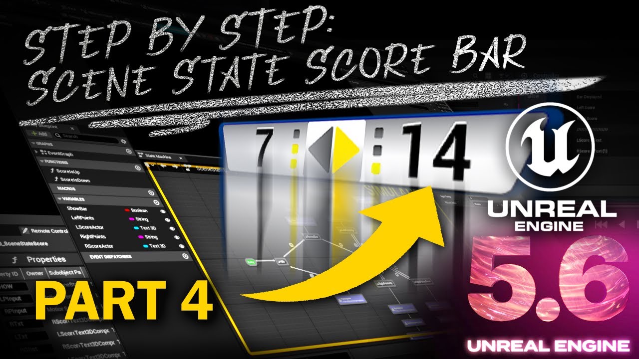 Broadcast Score Bar with Unreal Engine Motion Design Scene State - Step ...