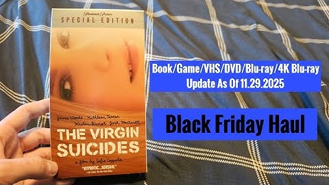 Book/Game/VHS/DVD/Blu-ray/4K Blu-ray Update As Of 11.29.2025 | Black Friday Haul