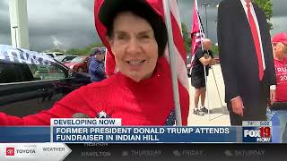 Former President Trump attends Indian Hill fundraiser with JD Vance