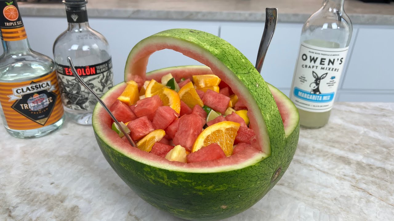 Watermelon Margarita Fruit Basket YouTube
