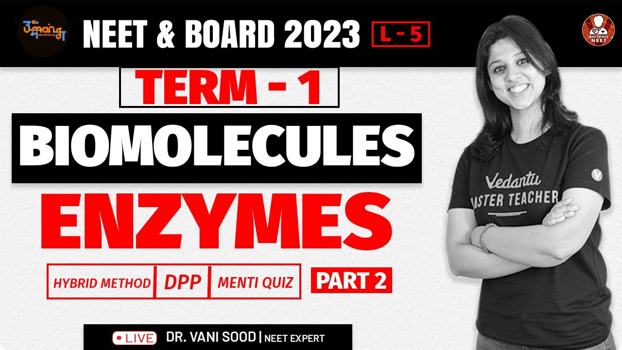 Biomolecules L5 Enzymes (Part2) Biology Class 11 (Term 1) NEET