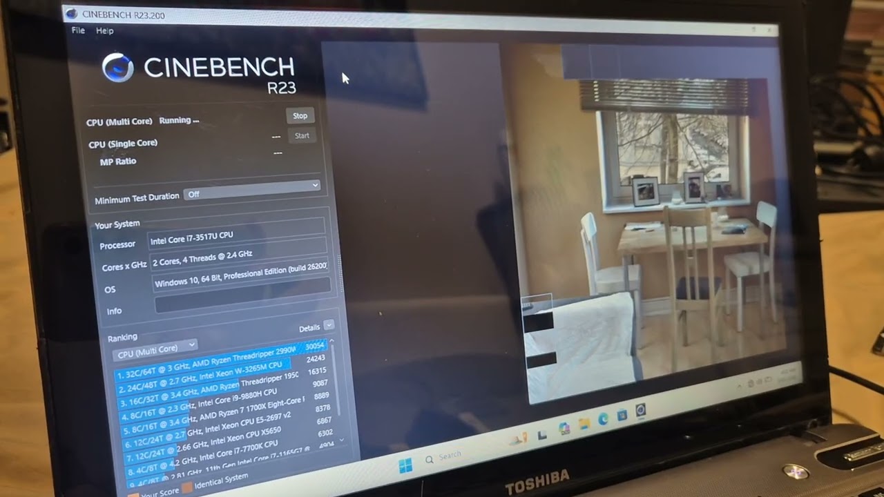 *Slow* Intel Core i7-3517U - Cinebench R23 - Multicore - 2 Cores 4 Threads 