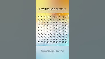 Find the Odd Number #shorts #fun #quiz #numbers #viralvideo #challenge