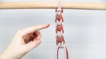 Multi-colored Reverse Endless Falls Knot | DIY MACRAME