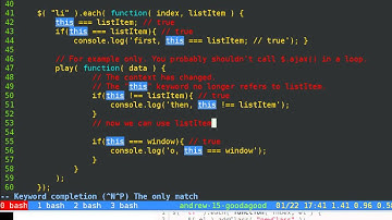 javascript jquery  each function