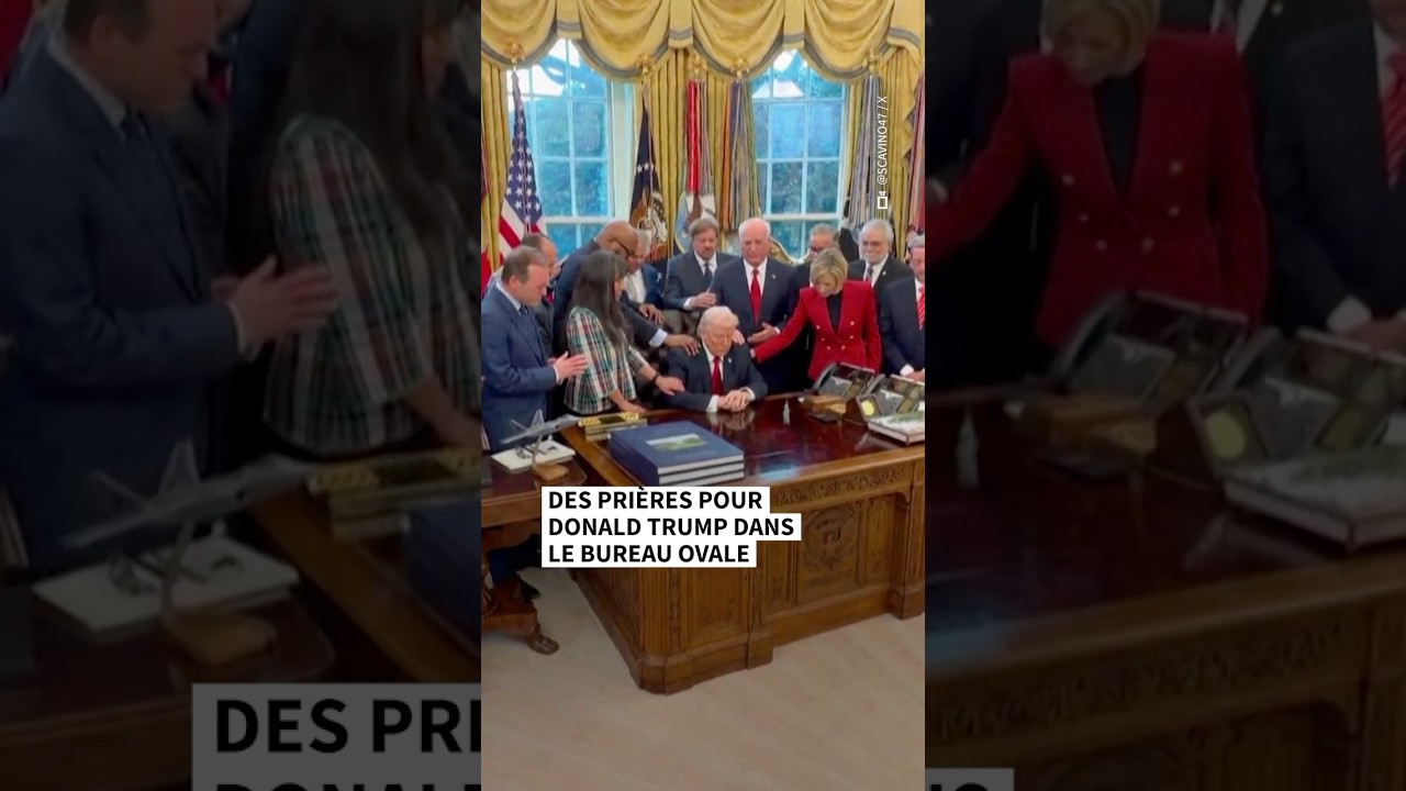 Prières pour Trump dans le bureau ovale