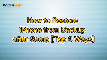 How to Restore iPhone from Backup after Setup [Top 3 Ways]