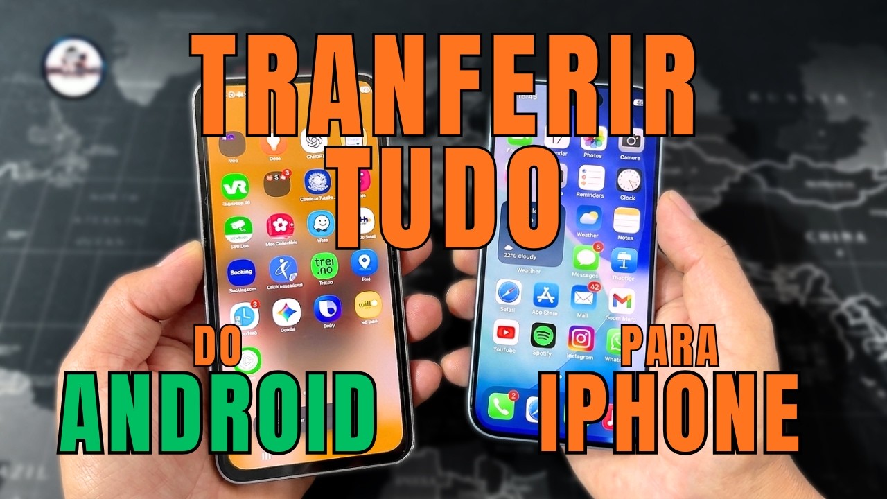 Como PASSAR TODOS OS DADOS do ANDROID para IPHONE rápido e fácil
