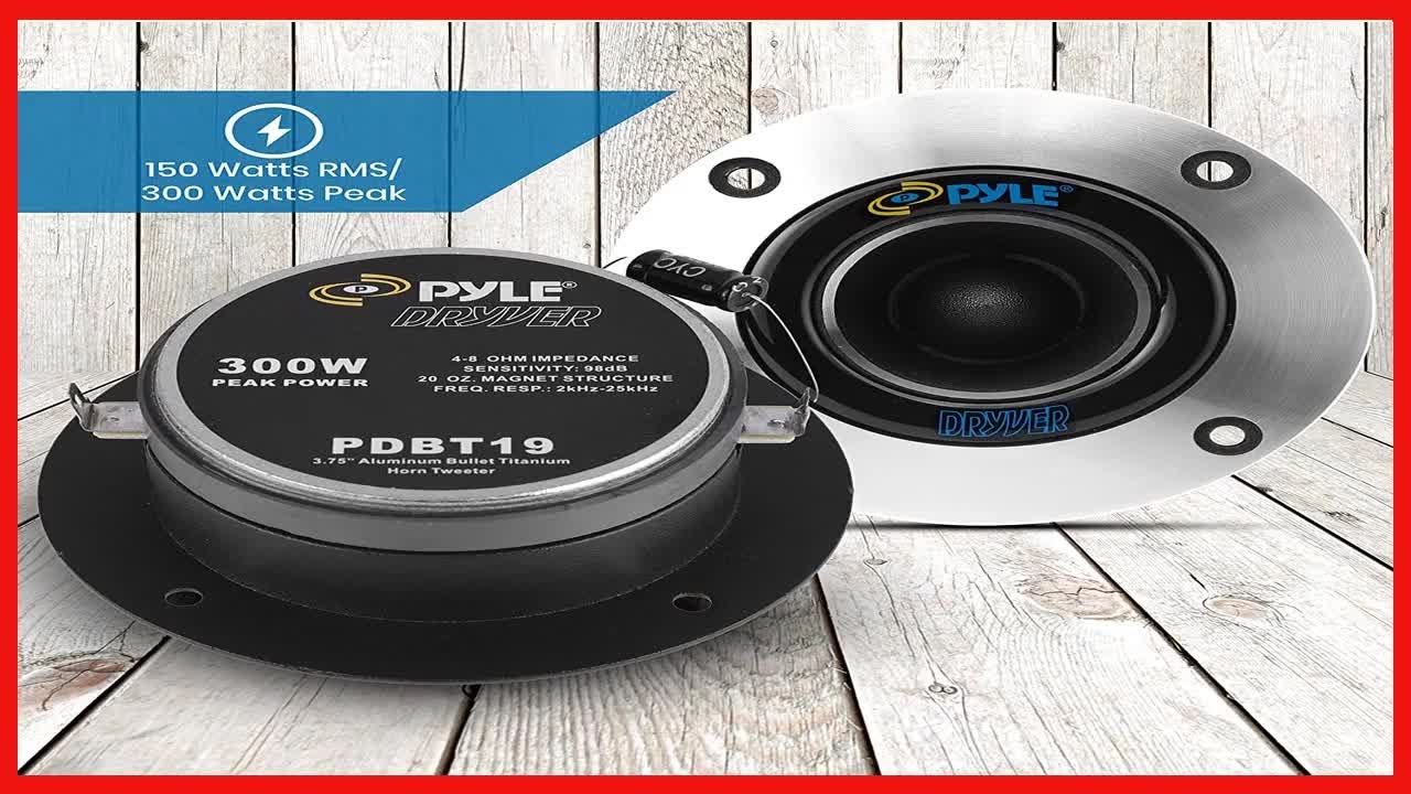Upgrade Your Car Audio with Pyle’s 300 Watt Titanium Tweeters for Crisp, Powerful Sound