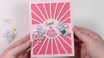 Waffle Flower Intro to Sweet Ice Cream Stamp Set & Matching Dies