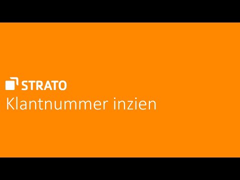 Klantnummer inzien | STRATO Tutorial