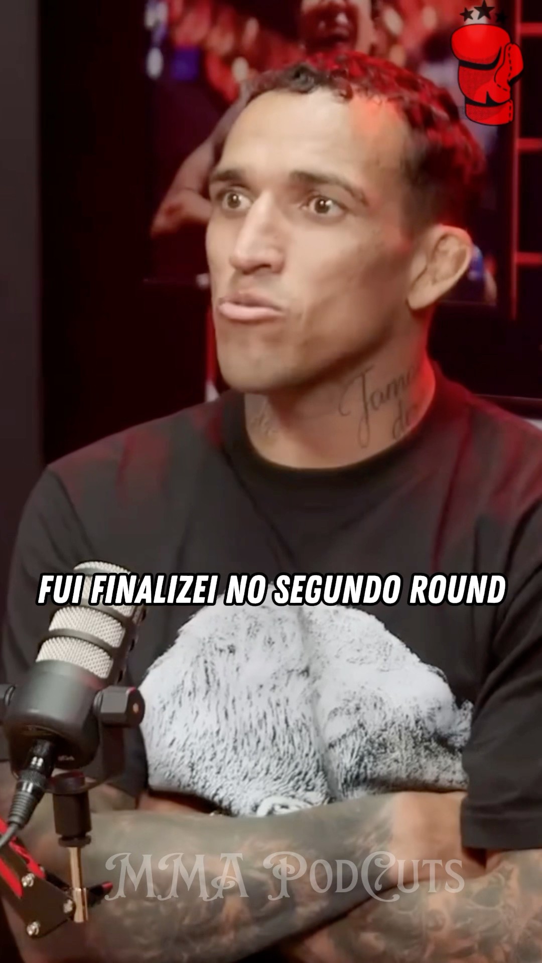 CHARLES OLIVEIRA FALA SUA PRIMEIRA LUTA NO MMA  #mma #luta #boxe #ufc #foryou #shortsfeed #brasil