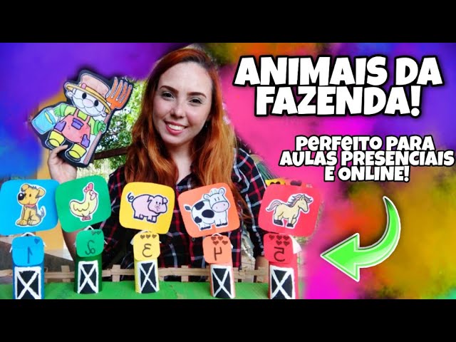 Animais da Fazenda - Figuras para recortar (professor feito)