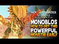 Monoblos, Get This Powerful Monstie EARLY! Monster Hunter Stories 2 Gameplay Monstie Guide