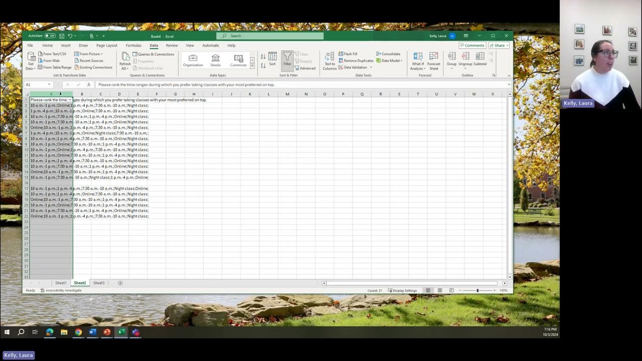 Text to Columns Function in Excel on a PC - YouTube