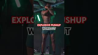 Explosive Pushup Workout 🧨 #explosive #chestworkout #upperbodyworkout #pushups #shorts