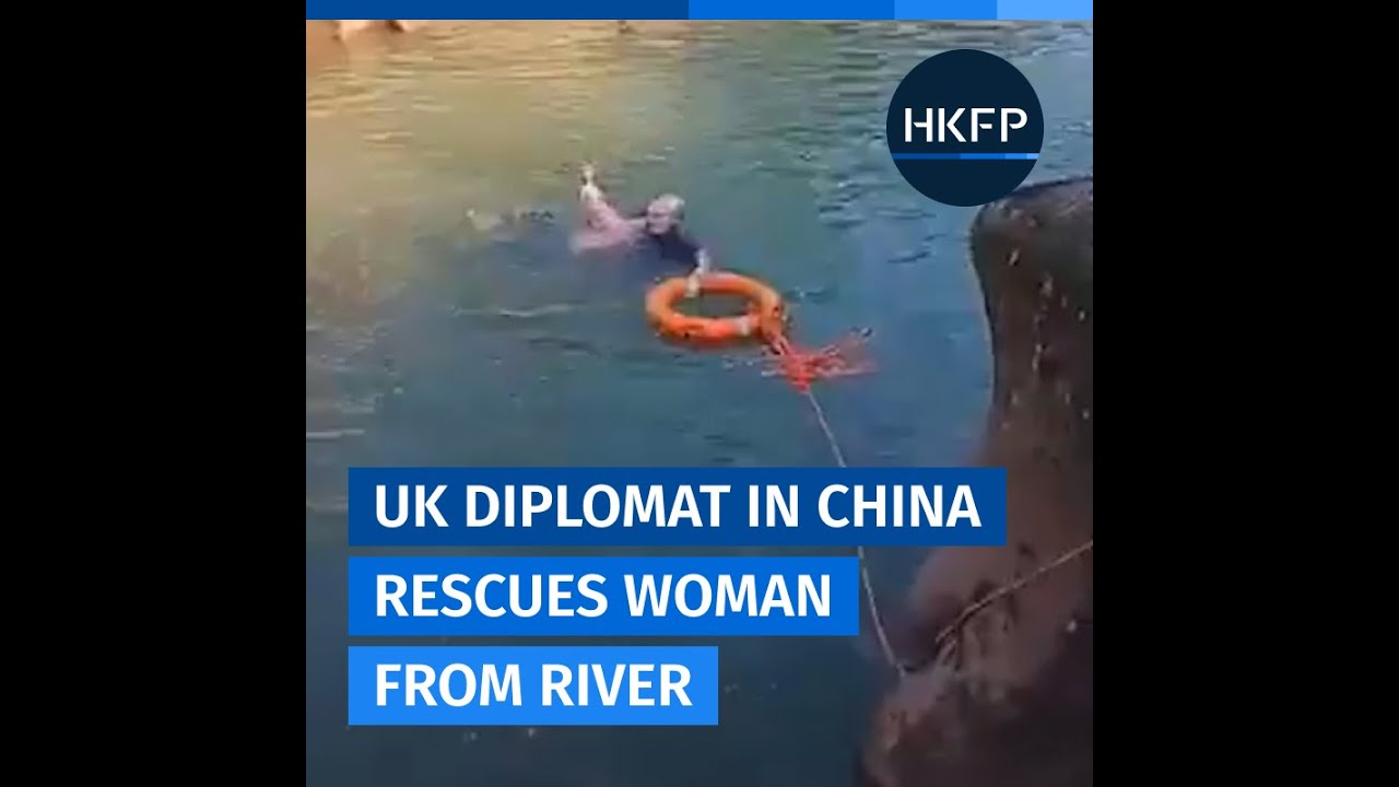 Stephen Ellison British diplomat Stephen Ellison rescues woman from river in China ...