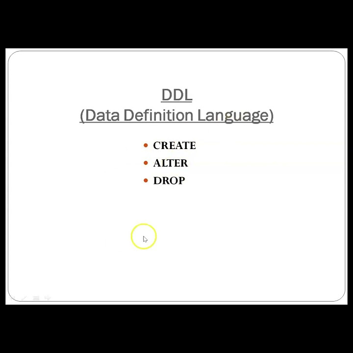 SQL commands - delete insert insert & update|create alter drop |DDL ...