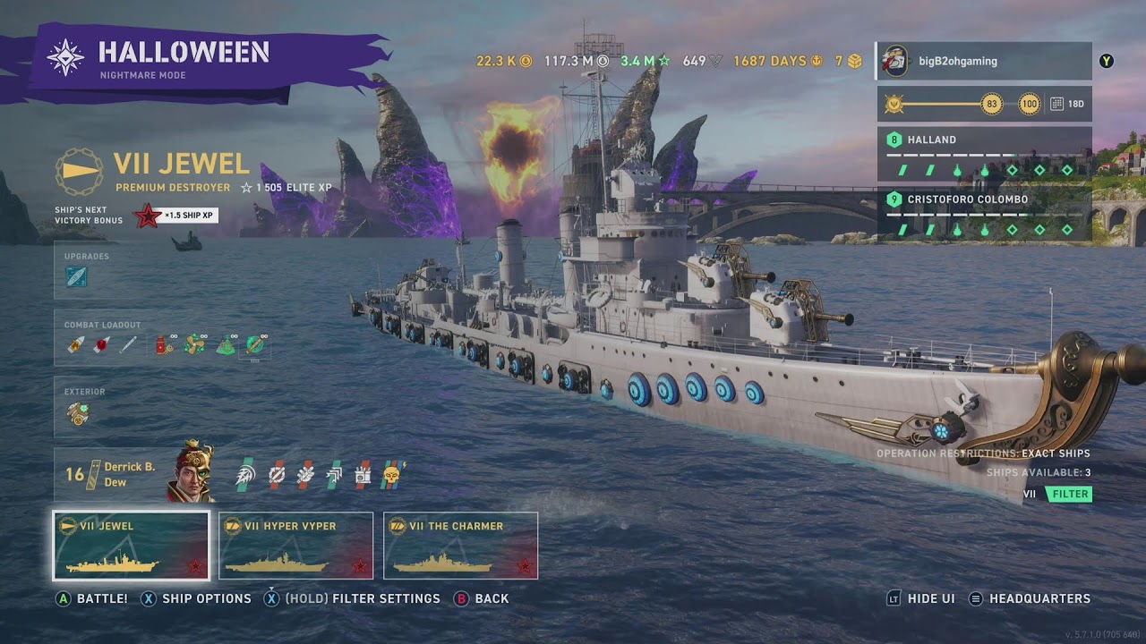Live! World of Warships Legends Halloween Rewards YouTube