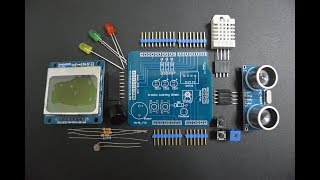 Learning Shield for Arduino UNO (prototype pcb)
