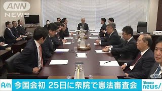 今国会初の憲法審査会は25日に開催で与野党合意(19/04/24)