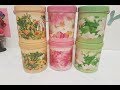 Decoupage of plastic cans| DIY decor