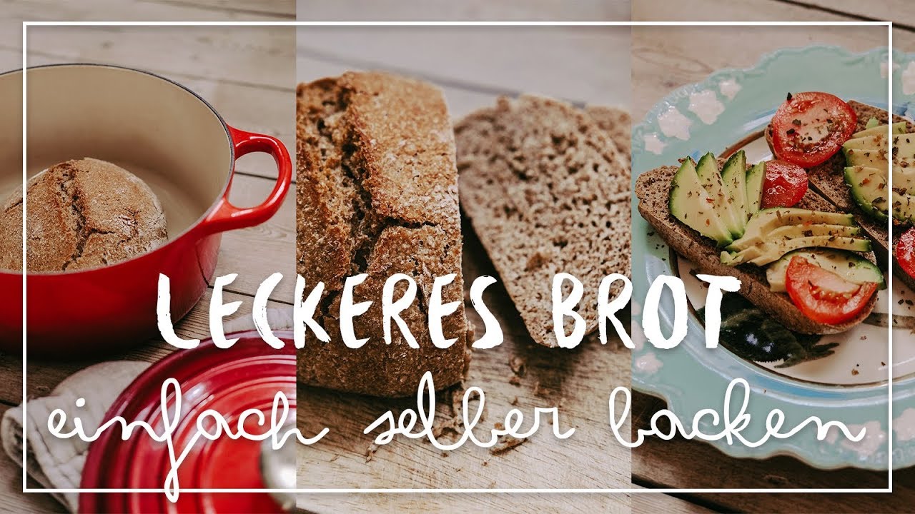 Brot Selber Backen Gunstig Ohne Kneten Und Mit Wenig Zutaten Vegan Youtube