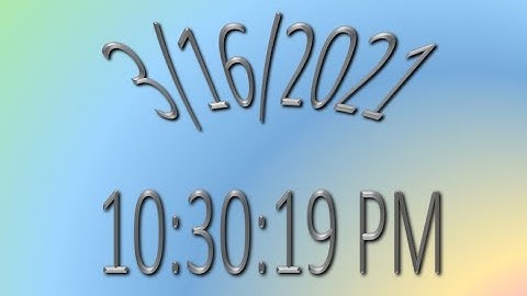 MatsClock 260073 - Free Digital Clock for PowerPoint Presentation Slides