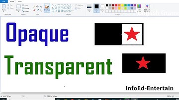 How to use Opaque and Transparent selection in MS Paint | Learn to edit in MS paint | simple drawing