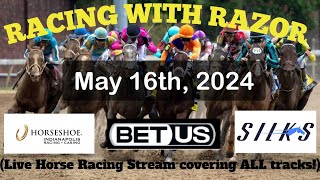 LIVE Horse Racing action handicapping Pimlico, Belmont at The Biga A, Horseshoe Indianapolis & more!