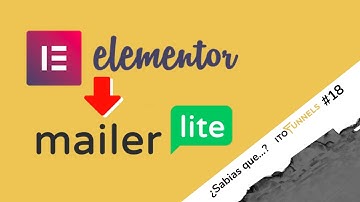 📨 [MAILERLITE] ⚙️INTEGRACÓN CON ELEMENTOR para hacer Email Marketing [Sabías que...] #18