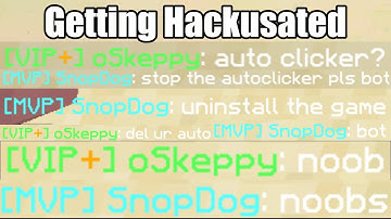 Getting Hackusated in Hypixel Bedwars