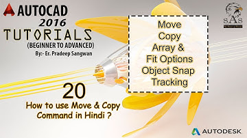 Autocad 2016 - 20. How to use Move & Copy Command?