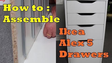 How to Assemble Ikea Alex 5 Drawers