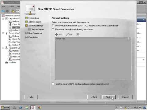 Send or Receive Connector Configured in Exchange Server 2007 Part 13