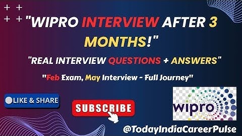 Wipro Elite 2025 Interview Questions & Answers | Final Round Experience After Long Delay!