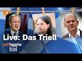 Bundestagswahl 2021: Triell ums Kanzleramt | Laschet, Scholz, Baerbock