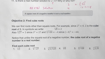 9.1 Introduction to Radicals & Radical Functions Obj 1-4