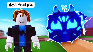 Giving Noobs LEGENDARY Fruits In Blox Fruit!