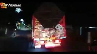 Isuzu Giga SYANTIK oleng parah... Cctv glisglis oyi