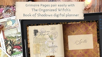 Tutorial: V&R Digital Book Of Shadows planner |  how to add grimoire pages | Xodo app