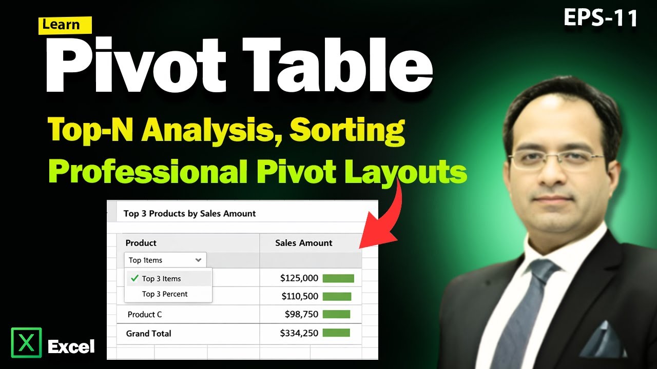 Excel Pivot Tables: How to Rank Top Performers & Sort Like a Pro