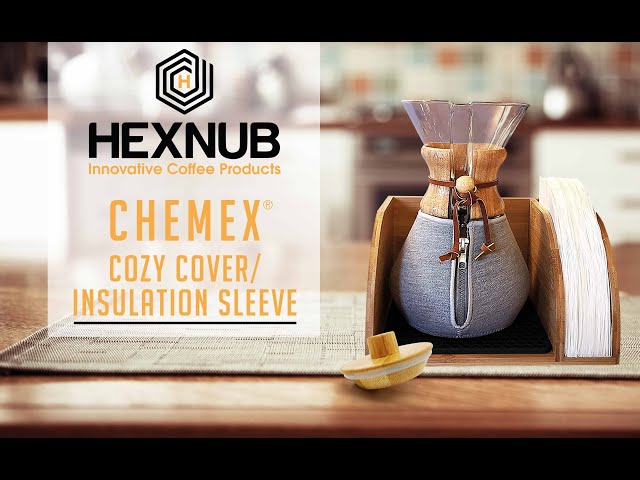 Handcrafted Thermal Warming Cozy for Chemex Pour Over Coffee Pot