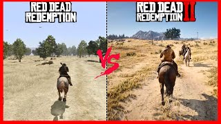 Red Dead Redemption 1 vs Red Dead Redemption 2 - Direct Comparison