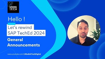 SAP TechEd 2024 - Rewind - General announcements (SAP BTP)